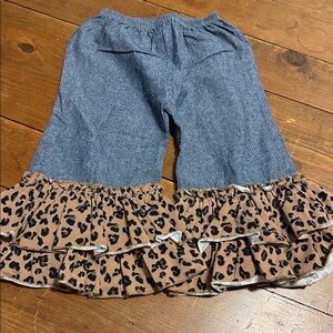 Marleylilly 2T Leopard Ruffle Kids Bottoms